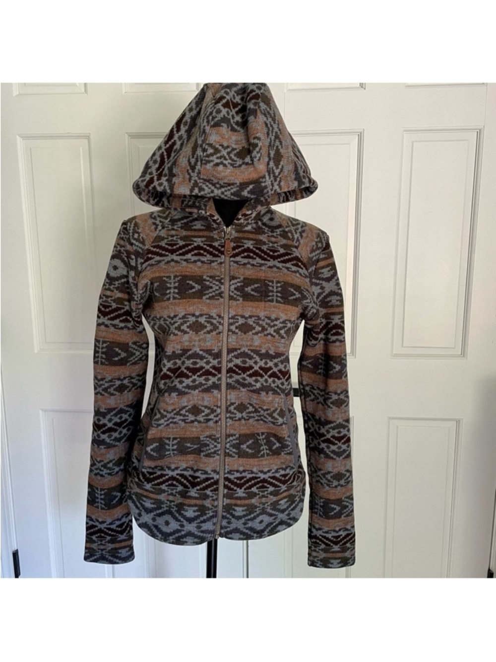 Sherpa Adventure Gear women's Lumbini full-zip hoodie Geometric Print Small - Picture 4 of 11